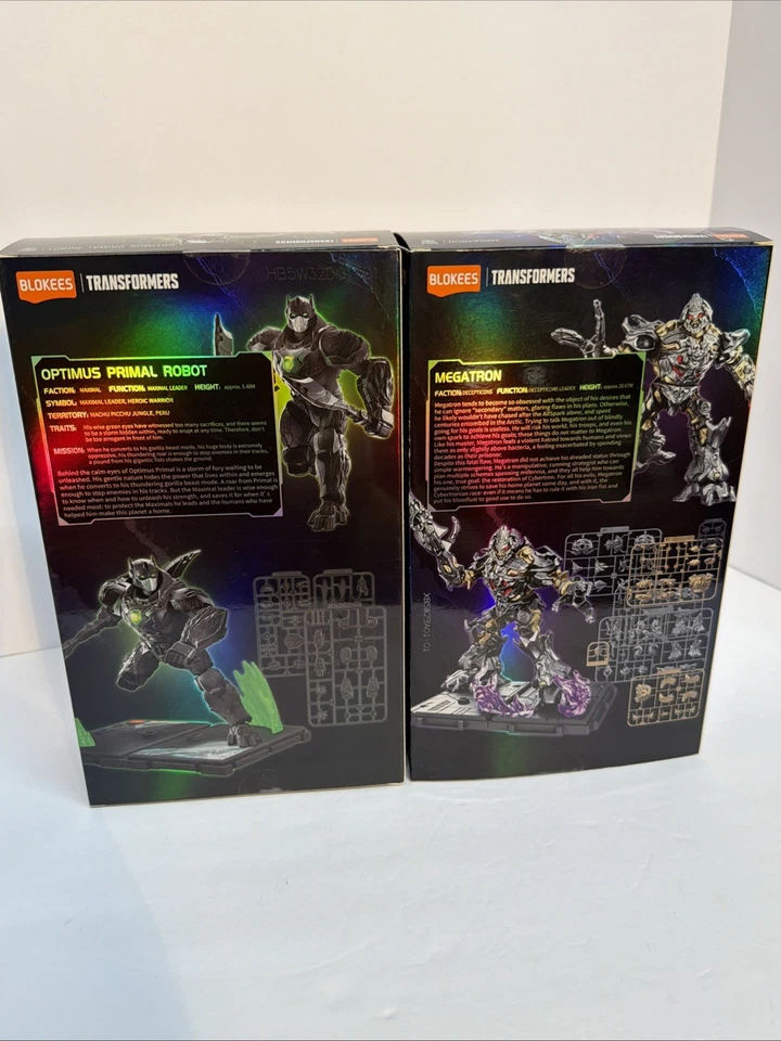 Blokees Transformers Class 5 Optimus Primal Robot Class 10 Megatron Lot Of 2 - Image 2 of 4