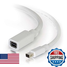 C2G 54415 Mini DisplayPort Cable 10 ft Male to Female White