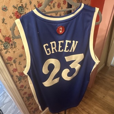 adidas Golden State Warriors Draymond Green NBA Jersey Blue Size L 