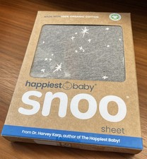 Happiest Baby SNOO Smart Sleeper Fitter Sheet 100 Organic Cotton Gray Space