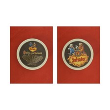 Paulaner München Salvator Historie vom Salvator Brauerei Bierdeckel Beermat