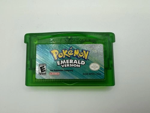 Pokemon Emerald GBA (Game Boy Advance, 2005) *New Battery* Authentic