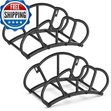 Qatsrin SGJ-BGS-2 Garden Hose Holder Wall Mount Heavy Duty Metal 125ft 2-Pack