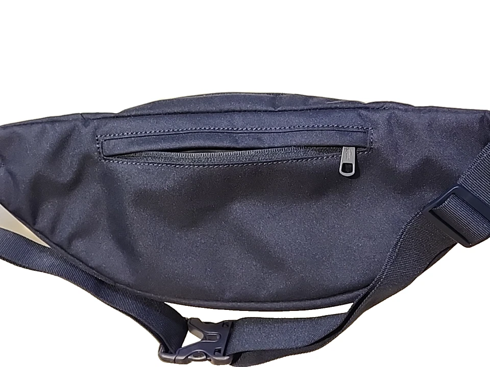 LACOSTE Riñonera Bolso Cinturón Azul Marino Multi Bolsillo Acolchado Unisex 16" x 7" Foto 3 de 4