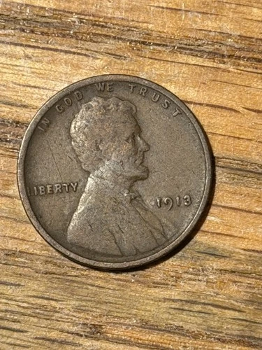 1913 P - Lincoln Wheat Penny - VG+