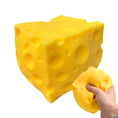 Sunny Days Jumbo Squeezy Cheese Gelbes Squishy-Spielzeug zum Stressabbau, sensor