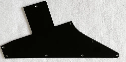 Fits Gibson 76 Explorer Re-Issue Blank Style Guitar Pickguard,1 Ply Black