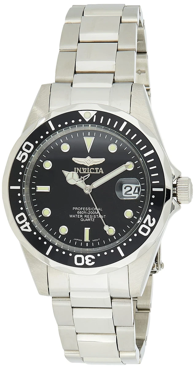 Orologio Invicta Pro Diver 23424 - Uomo, Quarzo, Acciaio E Silicone Bianco - 50mm, 10 ATM