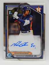 2024 Bowman Chrome Baseball 1st Auto On Card Houston Astros - NEHOMAR OCHOA JR.