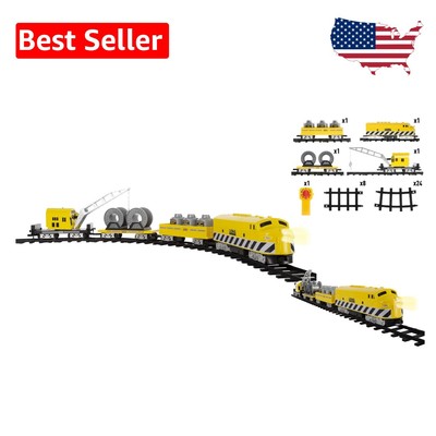 Large-Scale Battery-Powered Train Set with Authentic Sounds & Remote Control