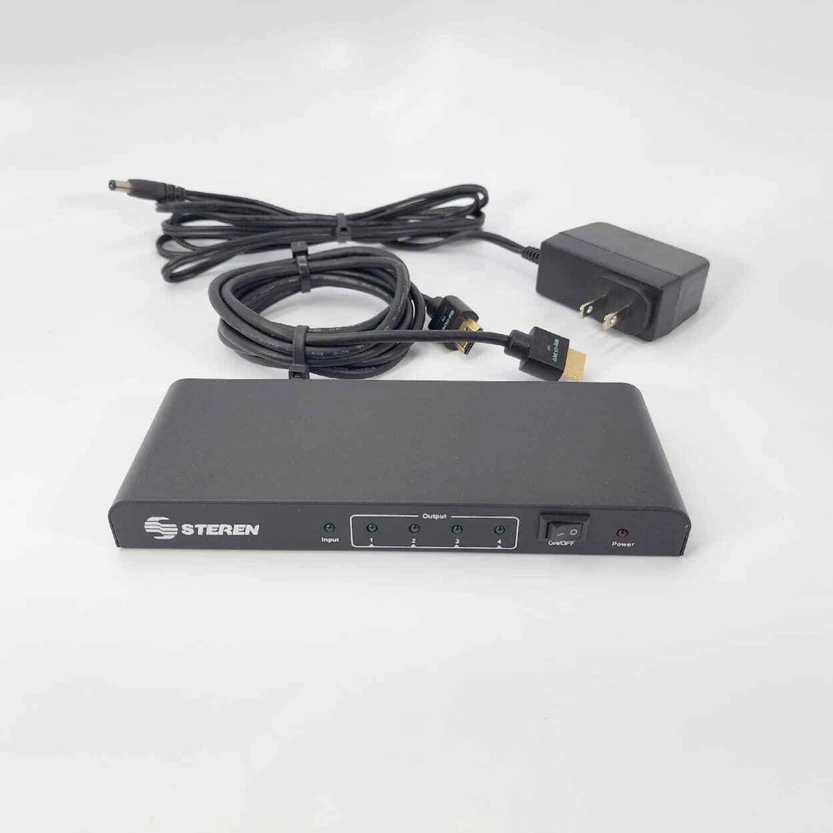 Steren BOS 304 4 Port HDMI Booster Splitter With HDMI Cable