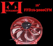 FF DYNAMICS ULTRA ELECTRIC CYCLONE COOLING FAN LOW AMP: 16" FFD16-3000CFM NEW