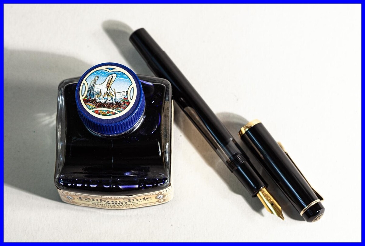 1980s Pelikan GIFT BOX Art Nouveau retro M 150 Piston Filler