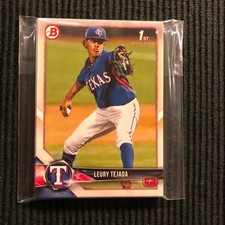 (10) 2018 BOWMAN DRAFT #BD-174 LEURY TEJADA PROSPECT CARD LOT  TEXAS RANGERS