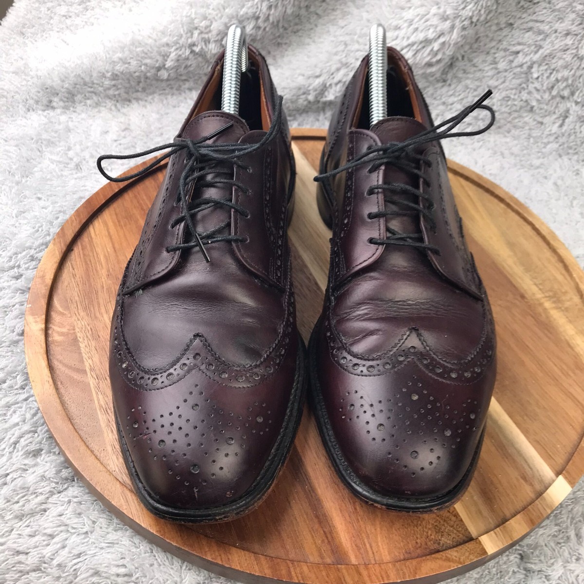 Allen Edmond Ashland Men’s 8D Brown Leather Wingtip Derby Oxford | Made in USA Allen Edmonds Brown Wingtip Dress Shoes for Men for sale | eBay main image 4