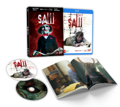 SAW [2004] [LIMITED EDITION 3D COVER NUMBERED] [ALL REGIONS] (BLU-RAY / 4K UHD)