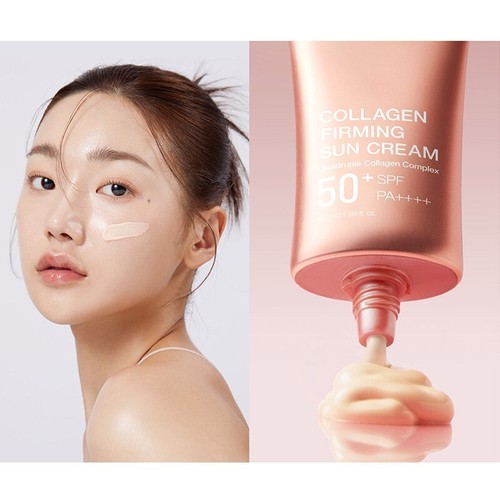 MEDICUBE Collagen Firming Sun Cream SPF50+/PA++++ Brightening Glow - Picture 3 of 11
