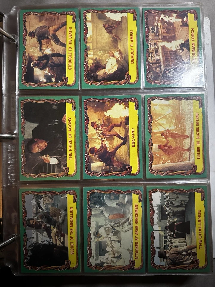 1981 INDIANA JONES RAIDERS OF THE LOST ARK COMPLETE CARD SET 1-88 - Image 4 of 4