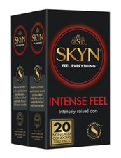 SKYN Intense Feel latexfreie stimulierende Kondome gennopt mit Noppen, 20 Stk.