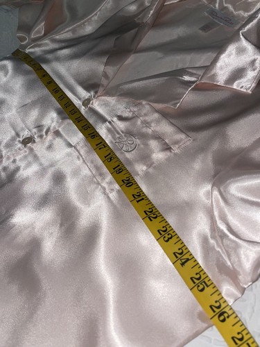 OSCAR DE LA RENTA Mujer’s 1X Plus ROSA SATINADO Camisón CAMISA CAMISÓN DORMIR Vestido - Imagen 9 de 12