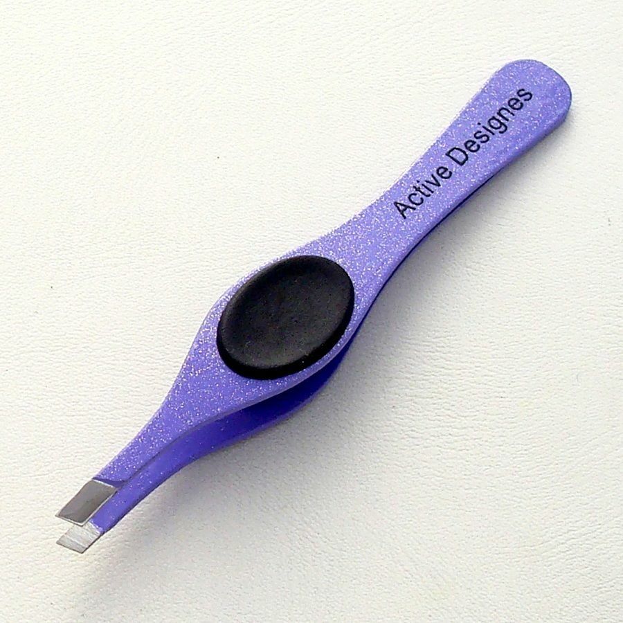 Eyebrow Grippy Tweezers Professional Slanted Tip Hair Removal Various Colours eBay