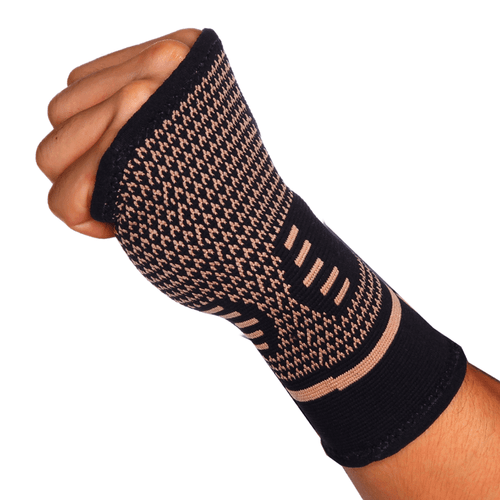 Copper Wrist Brace Support Compression Sleeve Arthritis Gym Carpal Tunnel Hand - Picture 14 of 20