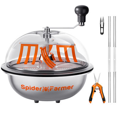 Spider Farmer 13'' Bud Leaf Bowl Trimmer with Serrated Blades Twist Spin Cut