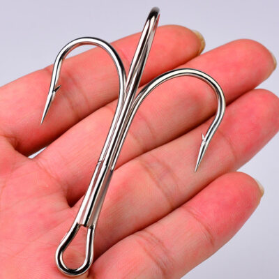 10pcs Strength 4X Treble Fishing Hook 6/0#-10/0# Saltwater Matte Tin Large Hook | eBay 10pcs Strength 4X Treble Fishing Hook 6/0#-10/0# Saltwater Matte Tin Large Hook | eBay