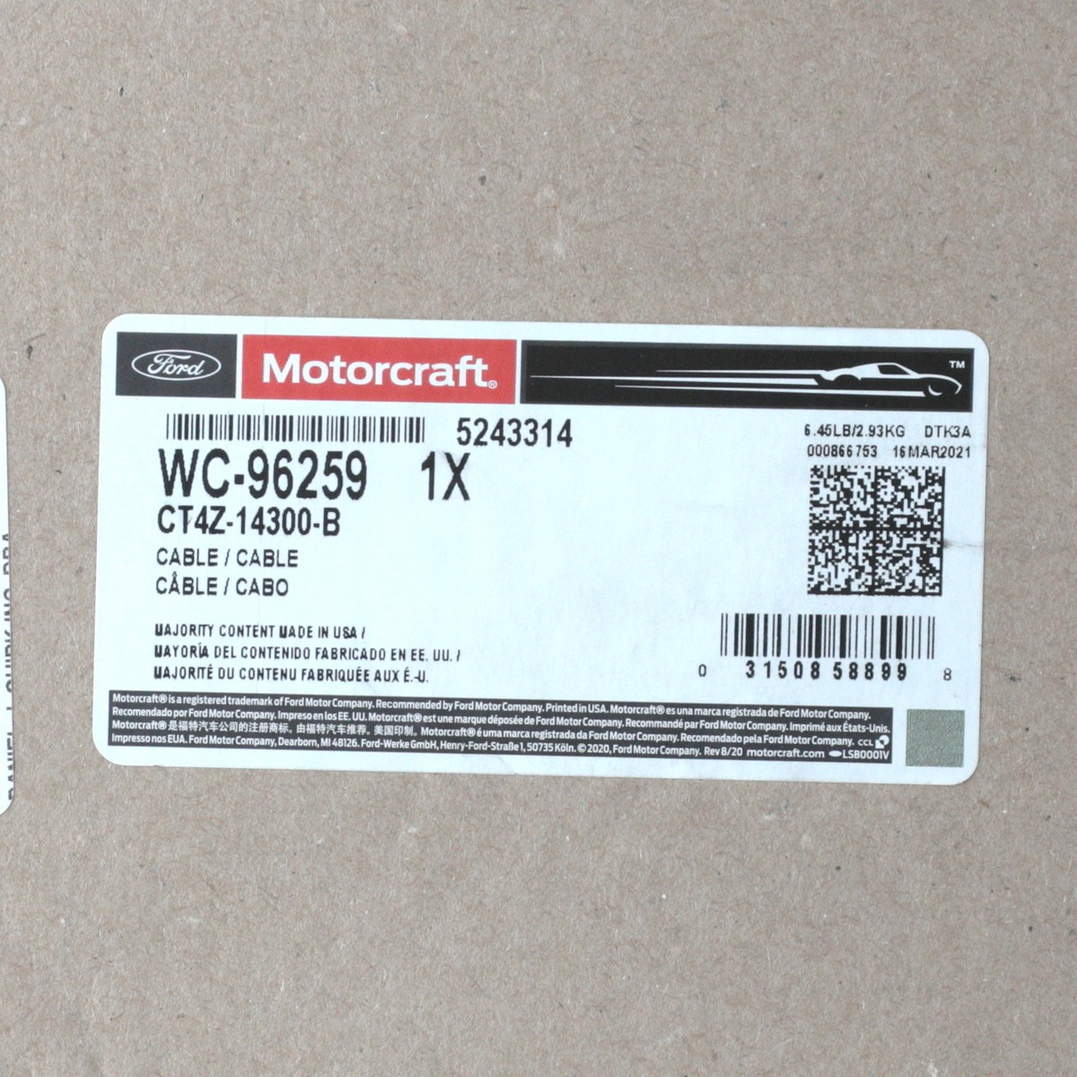 OEM NEW Ford Edge Lincoln MKX 2012-2015 Battery Cable Complete