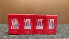 LOT OF 4  AVON LIVE OUT LOUD EAU DE PARFUM SPRAY #4U 50 ML 1.7 FL OZ