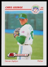 Chris George 1991 Line Drive AAA #138 Denver Zephyrs