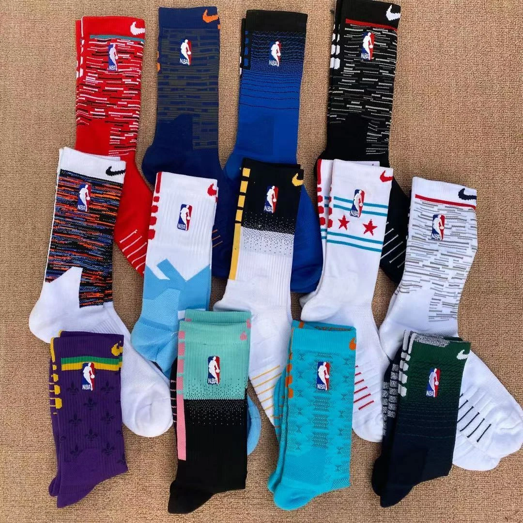 Nike NBA Elite Socks - Full and Mid - Brooklyn Nets Coogi Black and White