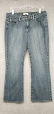 Riders Mid Rise Boot Cut Jeans Size 12 Petite Medium Wash Cotton/Spandex Blend