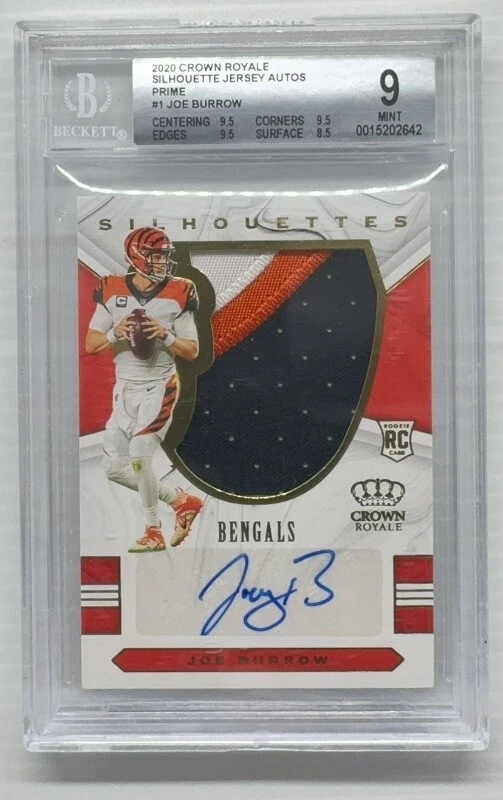 Joe Burrow Panini Chronicles Crown Royale Silhouette Memorabilia Autographs #CSAJB Prime