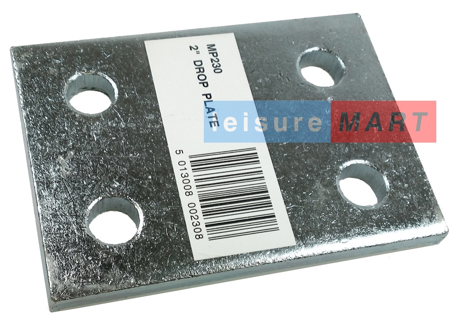 2 Inch Tow Ball Drop Plate Zinc Plated Towing Towbar