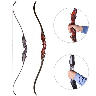 58" ILF Recurve Bow Wooden 15" Riser Takedown Archery American Hunting BowTarget