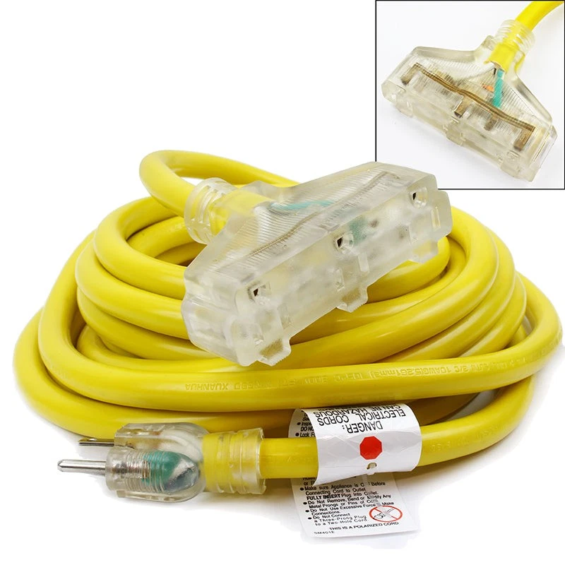 XtremepowerUS 25/50Ft 10/12 Gauge industrial power Electrical Extension Cords - Image 2 of 3