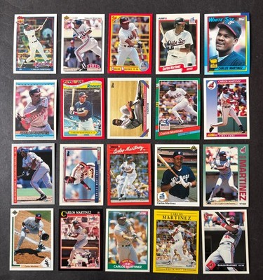 20 CARD LOT OF DIFFERENT CARLOS MARTINEZ CARDS - MLB - FREE SHIPPING! -#W070526F