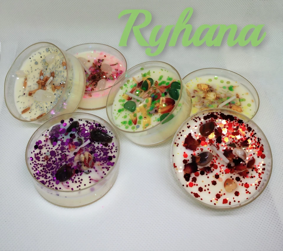 Romantic Scented Candle Set – Perfect for Birthdays and Celebrations-6-Piece - Image 2 of 4