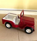 Vintage Pressed Steel Tonka Red Jeep Made in Japan