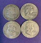 [Lot of 4] Franklin Half Dollar - 90% Silver