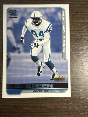 2000 Pacific Paramount #97 Platinum Blue E.G. Green # d 34/75 in Mint Condition