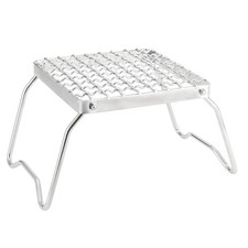 Picnics Gas Stove Campfire Stand Grills Grid Camp Grills Grate with Foldable Leg