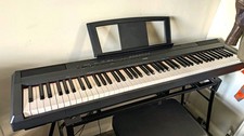 Yamaha P-115 88-Key Digital Piano Black - With Stand, Adjustable Stool, Pedal
