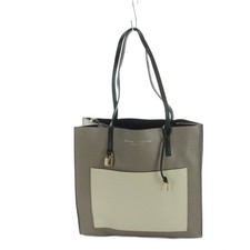Marc Jacobs MARC JACOBS Tote Bag Handbag Logo Leather Greige Ivory GY18 MQ