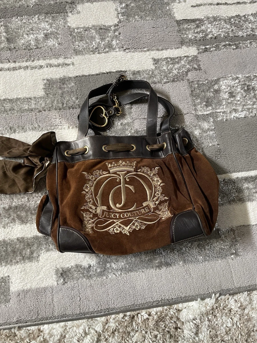 Juicy Couture Cotton Exterior Brown Bags & Handbags for Women for