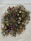 2 Lb Vintage/Modern Costume Jewelry Lot Broken Tangled Wearable Craft Repair