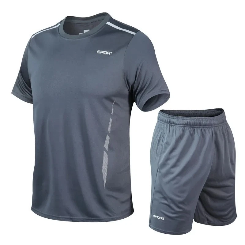 CHRLCK Men's Sports Set Quick Dry Gym T Shirt Shorts Outfit
Opens in a new window or tab