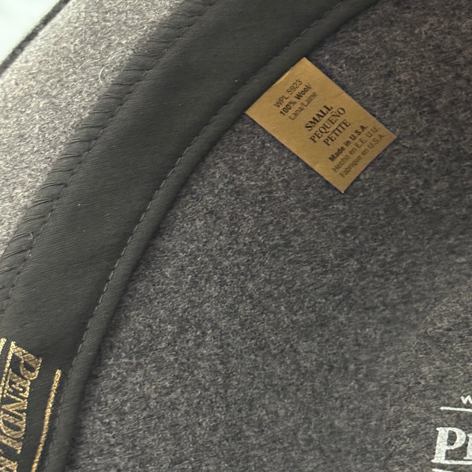 Pendleton 100% Virgin Wool Gray Outback Hat - Siz… - image 7
