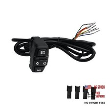 Motorcycle Head Light Turn Switch, 3-in-1 Motorbike Handlebar Headlights Horn
